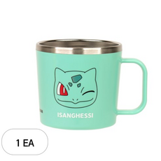 릴팡 포켓몬스터 식기세척기용 스텐컵 L, 이상해씨, 1개, 260ml