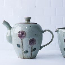 수국 도자기 차 주전자 & 저그, 주전자900ml