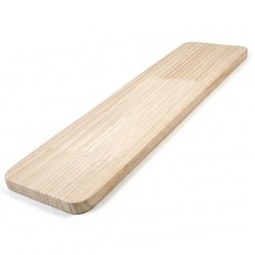라운딩 선반 상판용 목재 미송 집성목 15T 나무판 받침, 1개, 400x1200mm(전체 반달가공)