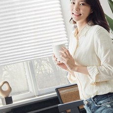 셀프 블라인드 줄없는 주름형 종이 간편 설치