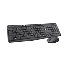 Logitech 羅技 MK235 無線鍵鼠組 簡約耐用 公司貨, 黑色, 普通型