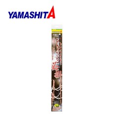 YAMASHITA アオリヤエン必掛兩段針 軟絲鉤 全新品, 2段針 M號 (34cm), 1個