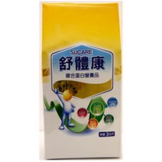 舒體康 複合蛋白營養配方 3kg, 1個, 900g鐵罐,一個