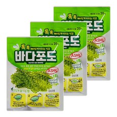 ASMR 톡톡 바다포도, 20g, 3개