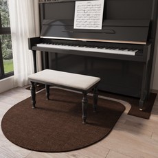 피아노방진매트 가정용 충격 흡수 소음 감소 깔판 바닥 방음 카페트, 다크 커피, 오목형 70 X 160cm [피아노 아래용]