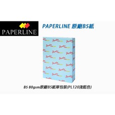 PAPERLINE 彩色影印紙 B5 80磅 500張 適用於報告、簡報和日常列印 提升文件質感, PL110 淺黃色, 1包