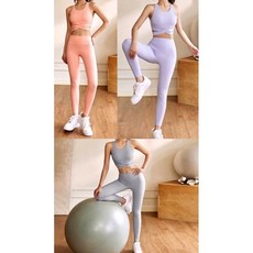 萊卡裸感瑜珈服，四色可選，彈性大柔軟親膚，運動首選