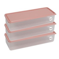 비트리 휘어지는 냉동실 정리용기 시즌2 2100ml 핑크, 1개입, 3개