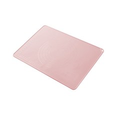 烘焙工具 矽膠揉麵墊 邊加厚5mm 食品級 加厚 揉麵墊 烘焙墊 桿麵墊 擀麵墊 麵團墊, 1個, 6mm矽膠揉麵墊（粉色）40*50cm