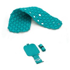 山道具屋 WELLHIKE 20D羽量級超輕充氣睡墊，登山露營專用，輕巧便攜蛋巢設計, 藍綠色