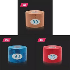 크기 운동 요법 테이프 스포츠 회복 스트래핑 체육관 방수 테니스 근육 통증 완화 붕대, 1개, 8. Mix-3pcs
