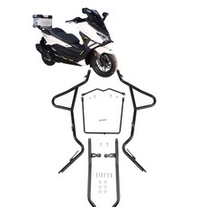 포르자350 범퍼 가드 포르자 포르자300 호환 탄소강 사이드, C. 검은색 탄소강 범퍼 빨간색 아머 빨간