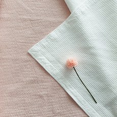 레오나 오가닉 코튼 100% 목화솜 줄누비 스프레드 여름 패드 침대패드, 핑크
