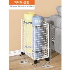 폼롤러 요가매트정리대 폼롤러보관선반 홈트 스탠드, 1개, 화이트 중형 접이식 업그레이드