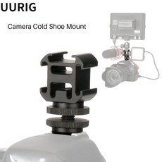 Ulanzi PT-3S Triple Hot Shoe Mount Adapter Cold Shoe Extend Monitor Mic Fill Light for Nikon Canon, 1개