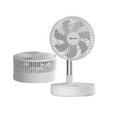 mimax 搖頭式摺疊電風扇 8吋 - 便攜無線 多檔靜音, P2000