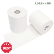로렌하임 감열지 무약관 79x70mm 2개입 POS 프린터 영수증 출력용 매장 회계 사무용 POS용지
