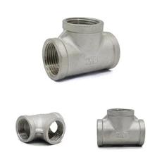 1/4 "1/2" 3/4 "1"1-1/2" 2 "BSP 304 스테인레스 스틸 파이프 피팅 4방향/3방향 /엘보 버트 어댑터, 03 1/4"