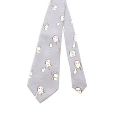 샤넬 중고 1986-1988 로고 프린트 넥타이