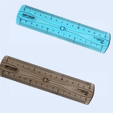 구부러지는자 색상랜덤 15cm 스케일자 철제자 강템, 1개