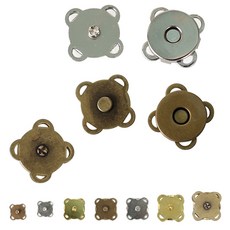 [더핸] 자석 똑딱이 단추 40개set, 은색 10mm, 1세트