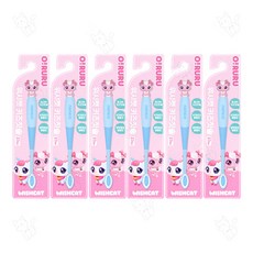 위시캣 오루루 키즈 피규어 칫솔, 6개, 러브냥, 1개입