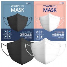 엘프메딕 KF94 마스크 새부리형 대형 마스크 화이트 블랙, 01.예원마스크(화이트)100매, 화이트 100매