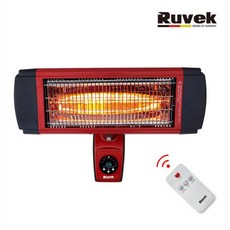 루베크 리모컨 근적외선 벽걸이히터 RU-4380W 전기히터 1800W 순간발열