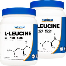 nutricost 亮氨酸粉, 2個, 500g
