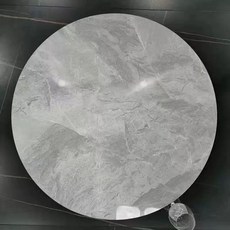 회전 테이블 상판 식탁 세라믹 카페 원형식탁 원형, 1개, s 광택 이탈리아그레이 50cm+베이스