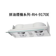 強力吸油煙 易清潔 廚房空氣清新, RINNAI林內 排油煙機系列-RH-9170E 全隱藏式專利設計電熱除油排油煙機(白色烤漆)(90cm) 不含安裝, 僅限送貨