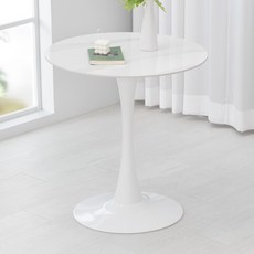 러블리 세라믹 700 원형 테이블 카페 주방 식탁 인테리어 포세린 매장 커피숍 화이트