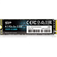 실리콘 파워 SSD 2TB [초고속 게이밍 SSD] 읽기 5 000MB/s 쓰기 4 800MB/s 3D NAND M.2 2280 PCIe4.0x4 NVMe1.4 UD9N 시리즈, 2-2 TB, PCIe 3.0 A60 Series