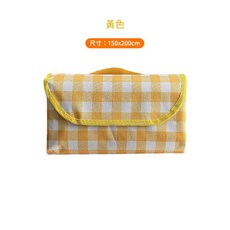 防水PVC摺疊 - 戶外/防潮/草地/沙灘墊, 【黃色】野餐墊 露營地墊 帳篷地墊