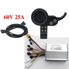JP Jipin 브러시리스 모터 컨트롤러 전기 스쿠터 스로틀 부품 용 홀 36V 48V 52V LCD 디스플레이 없음, 10 JP 60V 25A set new