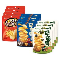 오리온 무뚝뚝 통후추감자칩 60g+올리브앤솔트 52g+눈을감자 56g 4개씩 (총 12개)