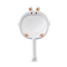 環保TPR軟膠積木，可水煮無毒軟積木，早教益智玩具，寶寶洗澡/咬牙玩具, 白兔網撈, 1個