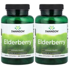 스완슨 엘더베리 이뮨 헬스 120 베지캡슐, 2개, 120정