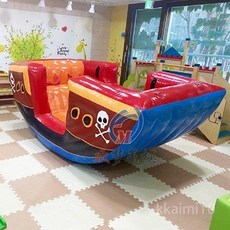 에어시소 물놀이용품 야외 에어바운스 놀이터 글램핑장 실외 놀이 놀이기구 흔들, 2.7-1.8-1 미터 6 명, 1개