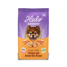 Halo 嘿囉 狗飼料 小型成犬健康糙米系列 鮮雞肉 3.5磅/10磅 (純鮮肉無肉粉/小顆粒好咀嚼), 4.53kg, 1個, 消化+腸道健康