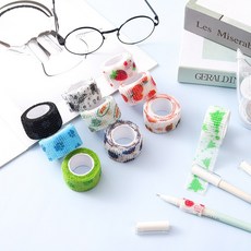 可愛圖案自黏彈性手指繃帶，運動防護、書寫保護，多款可選, 小熊貓, 1個