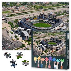 해외 TUMOVO 성인용 퍼즐 1000피스 시애틀 매리너스 스타디움 Safeco 필드 직소 교육용 재미있는 게임 또는 장로 친구를 위한 장난감 50.8 x 68.6cm20 27, 아트워크-11.
