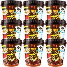 뽀로로 떡볶이 짜장맛 110g, 9개