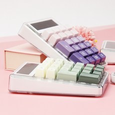(4색상) 키보드계산기 키보드형 키감좋은 계산기 핑크, 핑크(c)