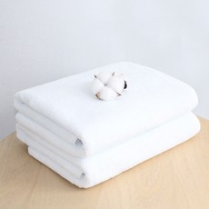 어메니티타올 대형 호텔 바스 타월 450g 2장 비치 수건 세트, 화이트 2장, 2개