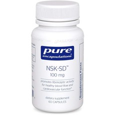 Pure Encapsulations NSK-SD納豆酵素膠囊 100mg, 60顆, 1罐
