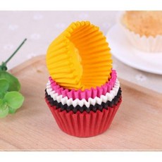 馬芬杯紙托－單色500入】雪媚娘 馬芬杯 馬芬蛋糕 蛋塔 蛋糕紙杯 耐高溫烘培模具, 1個, 咖啡色中號(500入)