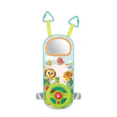 HolaLand 聲光趣味方向盤 多功能音樂玩具 模擬駕駛 安撫玩具 家家酒 匯樂, 彩色, 1個