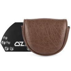 골프 말렛 퍼터 커버 마그네틱 클로저 브라운 프리미엄 가죽 헤드커버 OZ1 MEZZ 1 MEZZ1 MAX 퍼터에 적합 297086, Brown