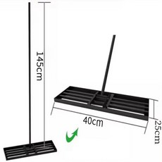 잔디 평탄화 골프장 모래 기구 평탄작업 관리 다짐기, 검정색 25x40cm 중형, 1개, 기본 색상
